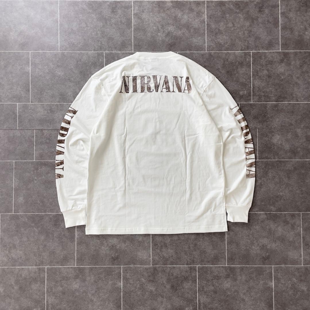 NIRVANA ニルヴァーナ カートコバーン L/S Tシャツ XL 長袖 白