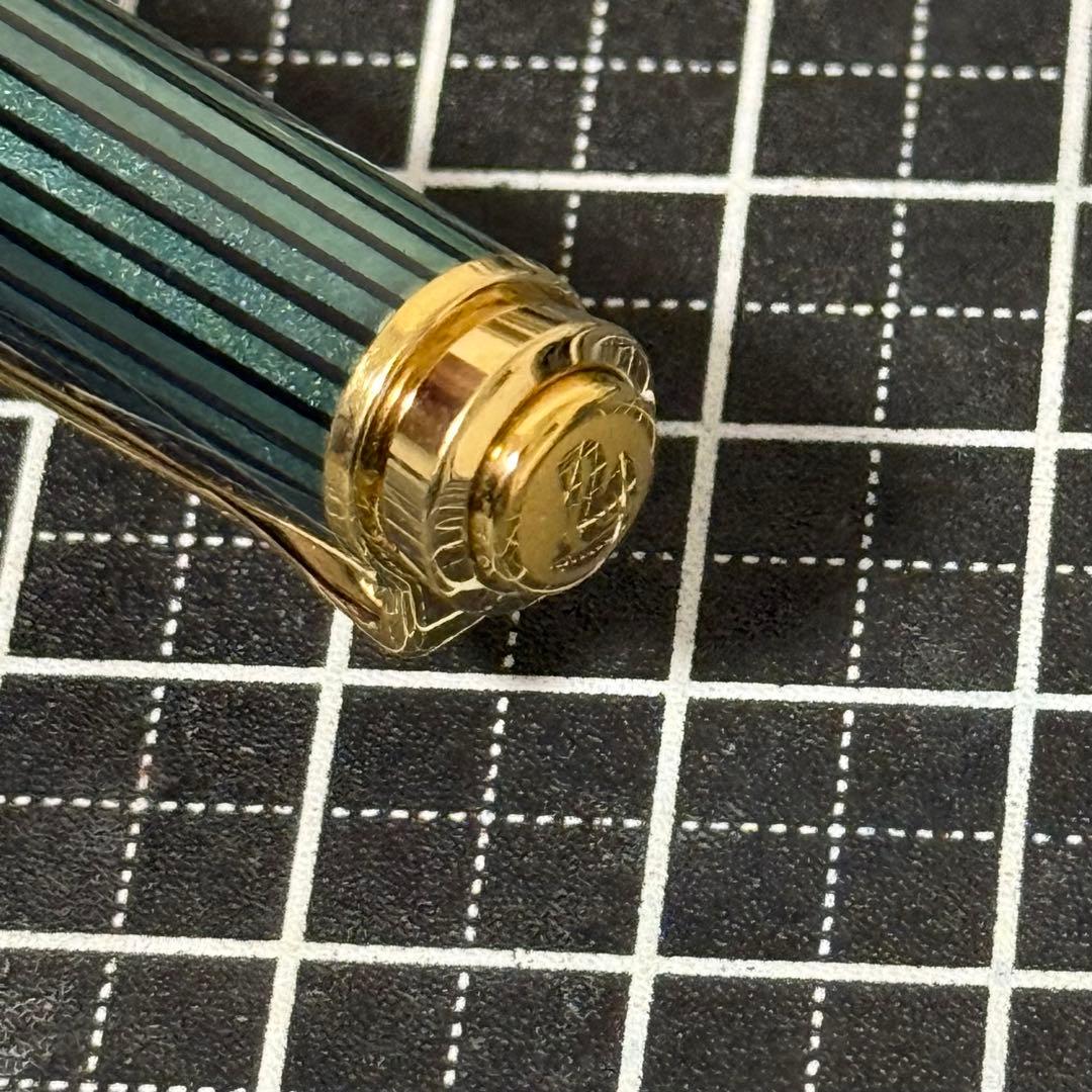 ペリカン ボールペン K300 緑縞