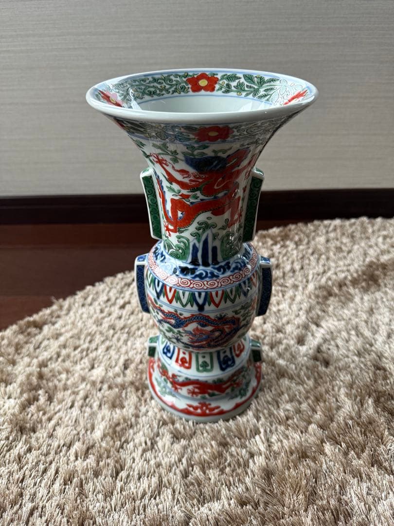 有田焼 弥左衛門作 花瓶 高さ約30.5cm