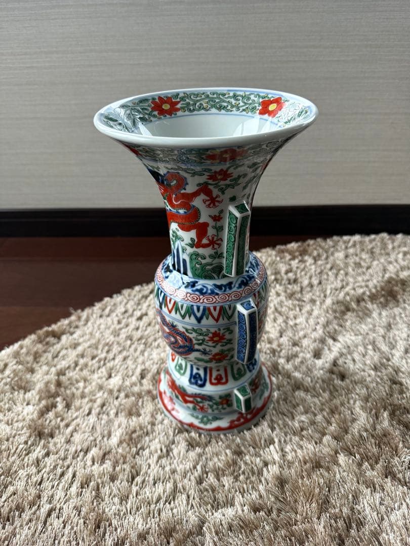 有田焼 弥左衛門作 花瓶 高さ約30.5cm