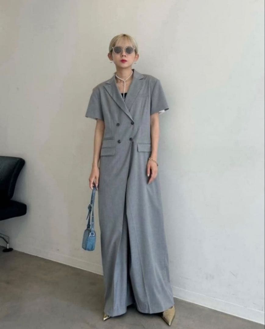 完売品✨MAISON SPECIAL オールインワン グレー　メゾンスペシャル