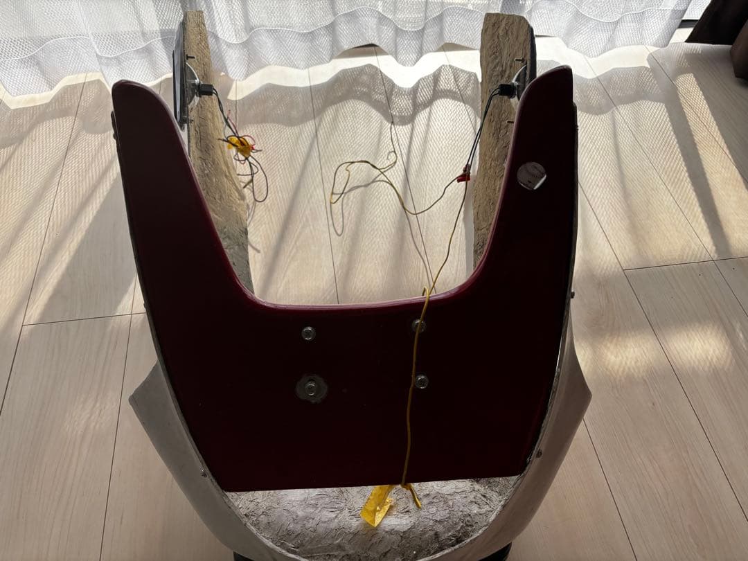 バイクカウル イエローライト付き デュアルカウル、ロケットカウル