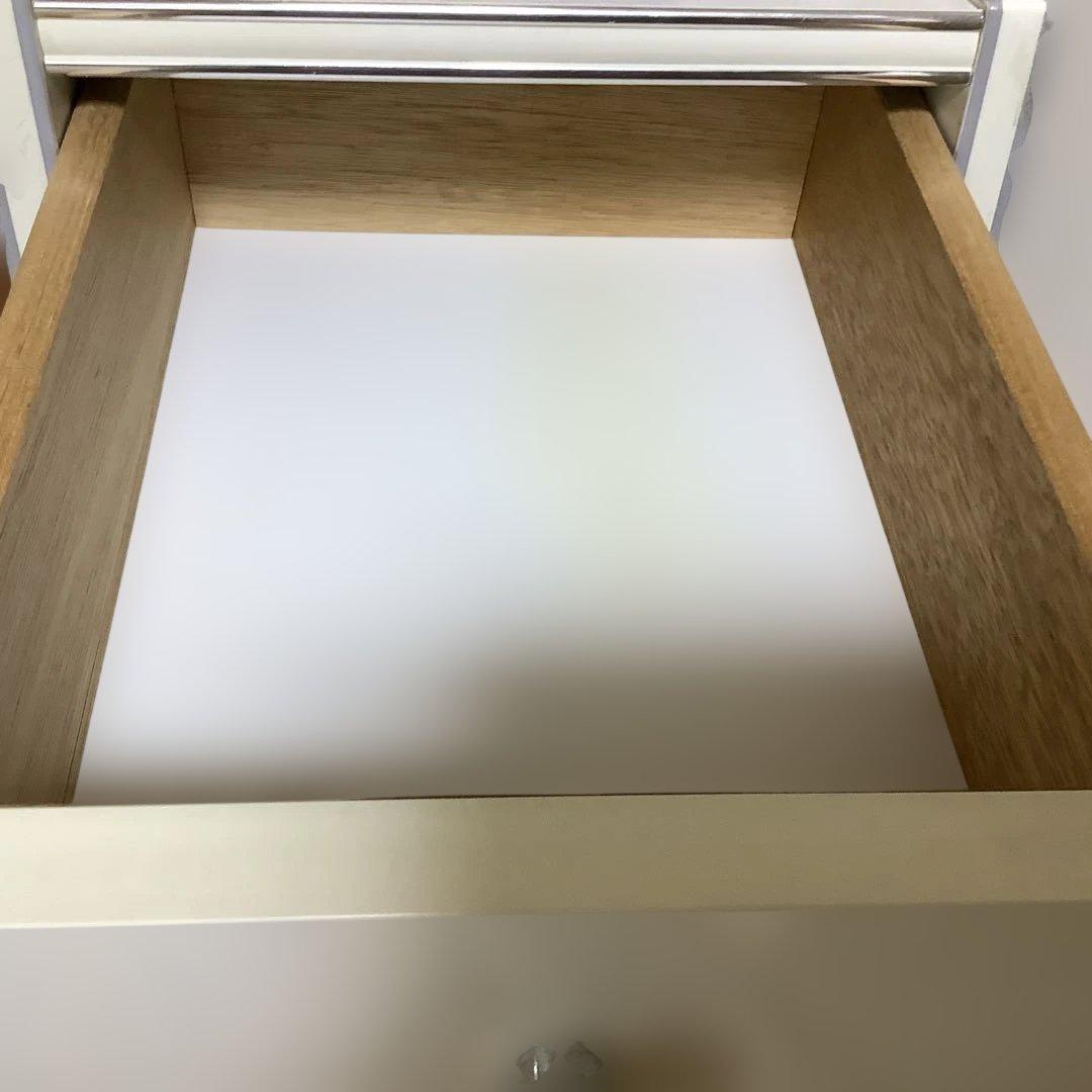 昭和レトロ　スリムチェスト　隙間収納　整理タンス　スリム整理棚　10段　ホワイト