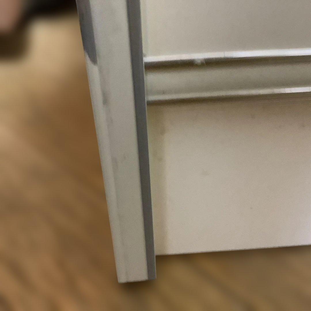 昭和レトロ　スリムチェスト　隙間収納　整理タンス　スリム整理棚　10段　ホワイト