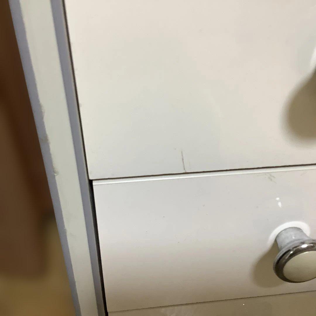 昭和レトロ　スリムチェスト　隙間収納　整理タンス　スリム整理棚　10段　ホワイト