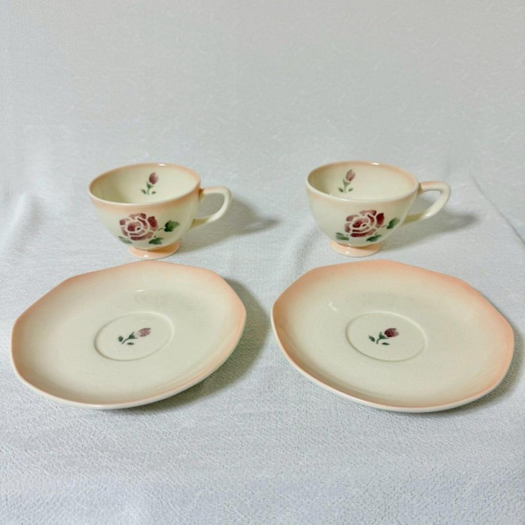 【廃盤品】Many　ローズ　プチメゾン 食器 陶器　ティーカップ　キャニスター