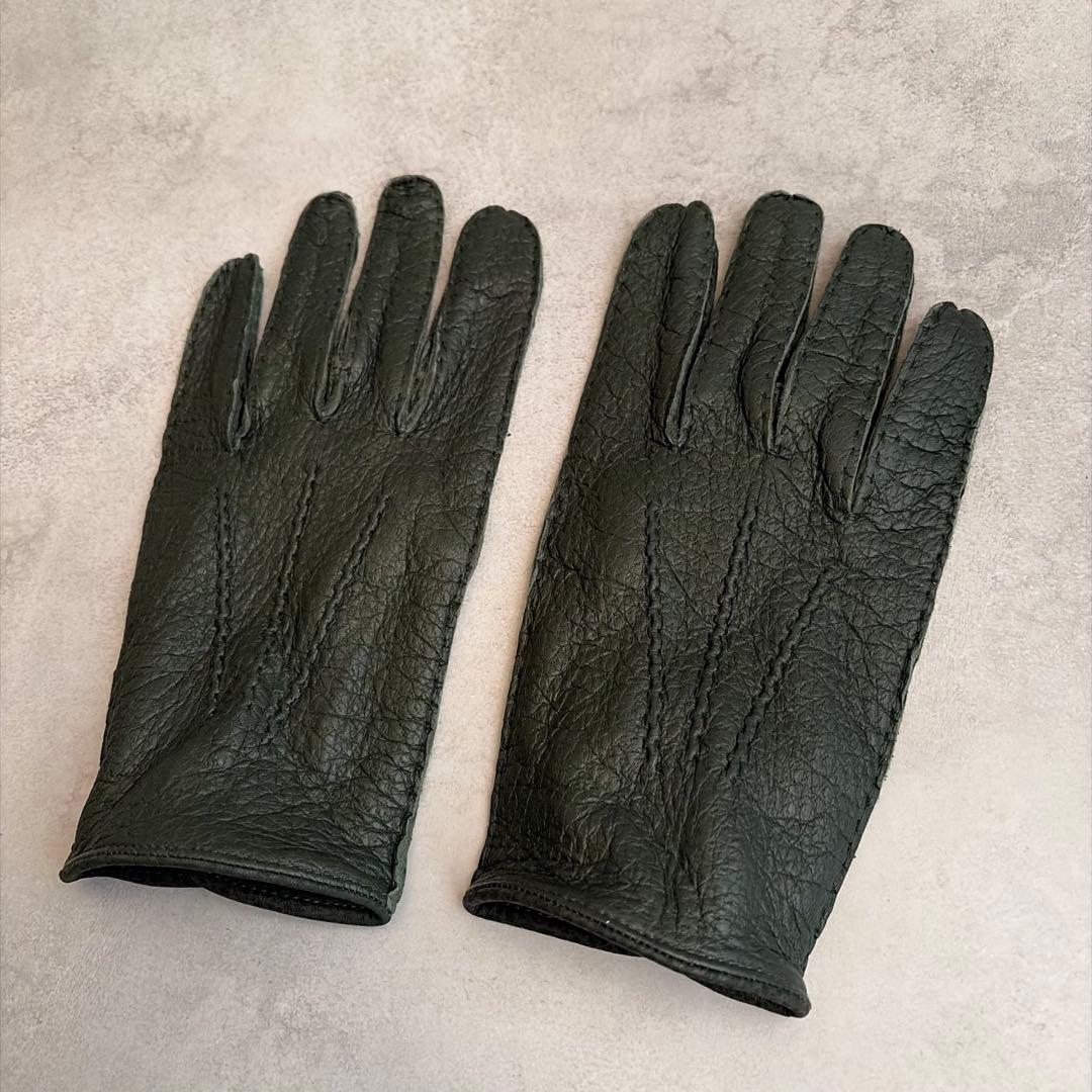 【美品✨レアカラー】デンツ ペッカリー アンライニング グローブ 8 カーキ