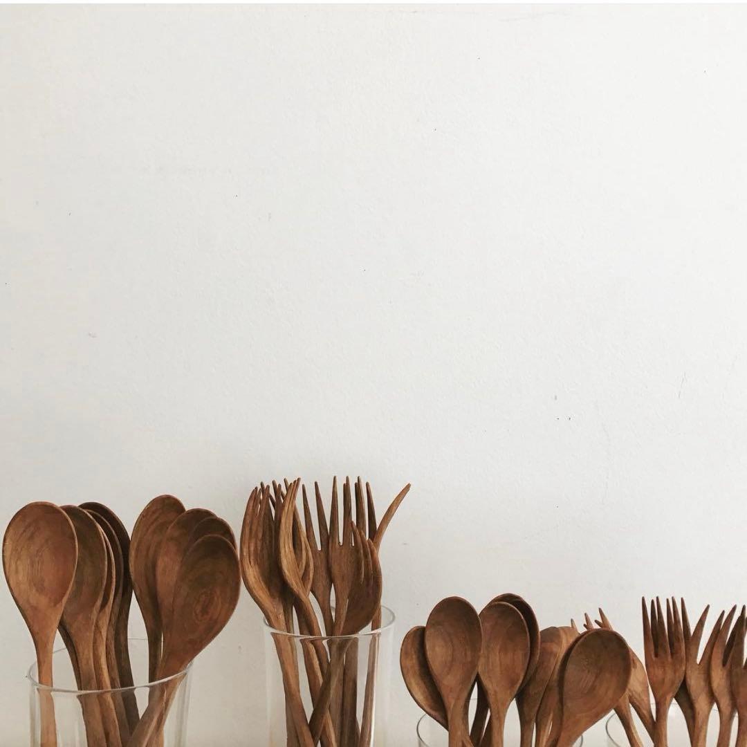 新品 町田翔 木のカトラリー 4本セット