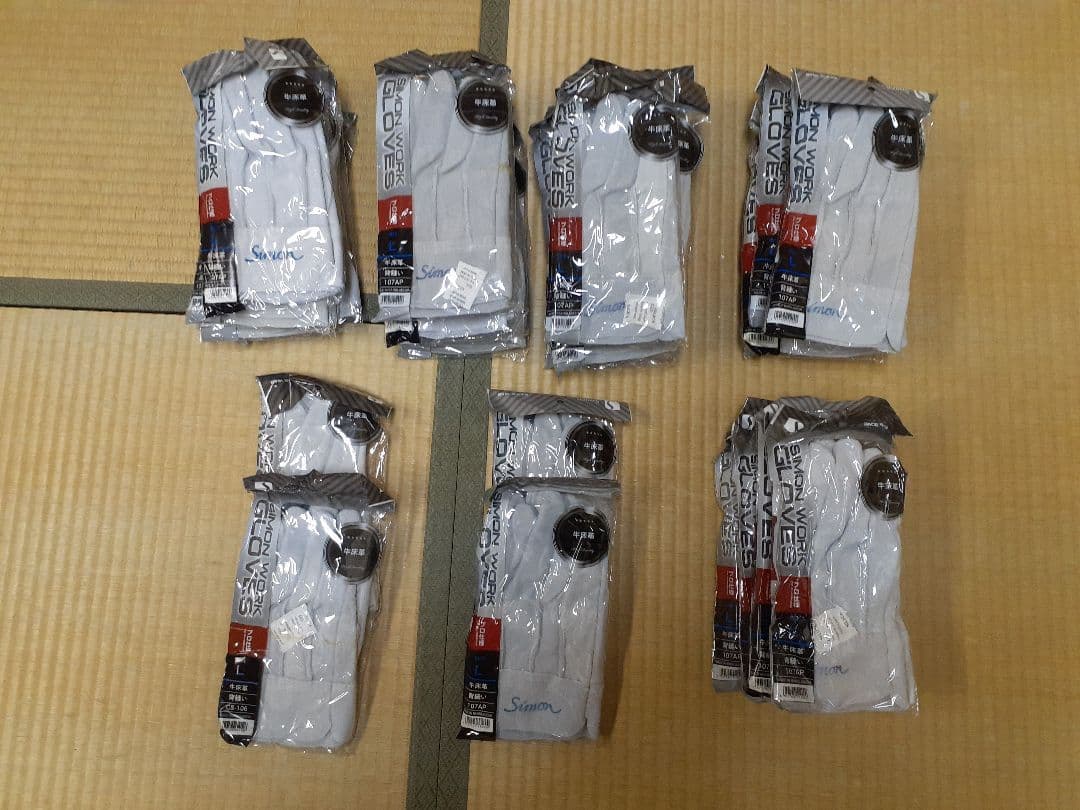 SIMON(シモン) work gloves　牛床革手袋　Lサイズ　29枚