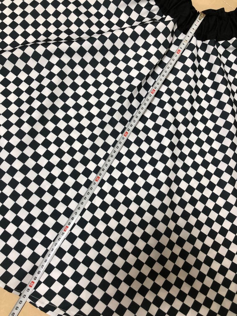 サーキュラーオールディーズロックンロール 50年代市松模様チェッカーフラック全円