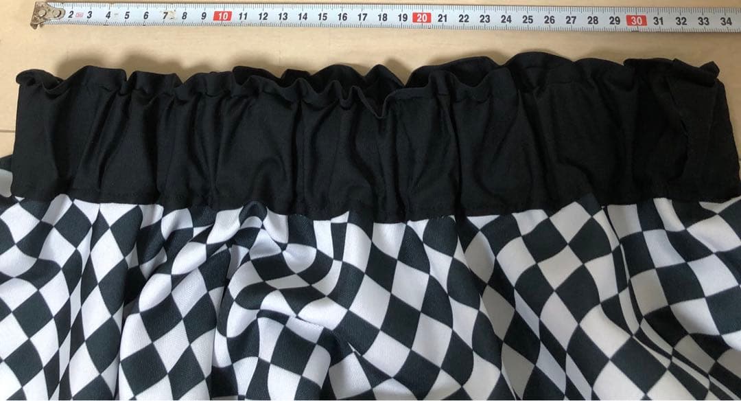 サーキュラーオールディーズロックンロール 50年代市松模様チェッカーフラック全円