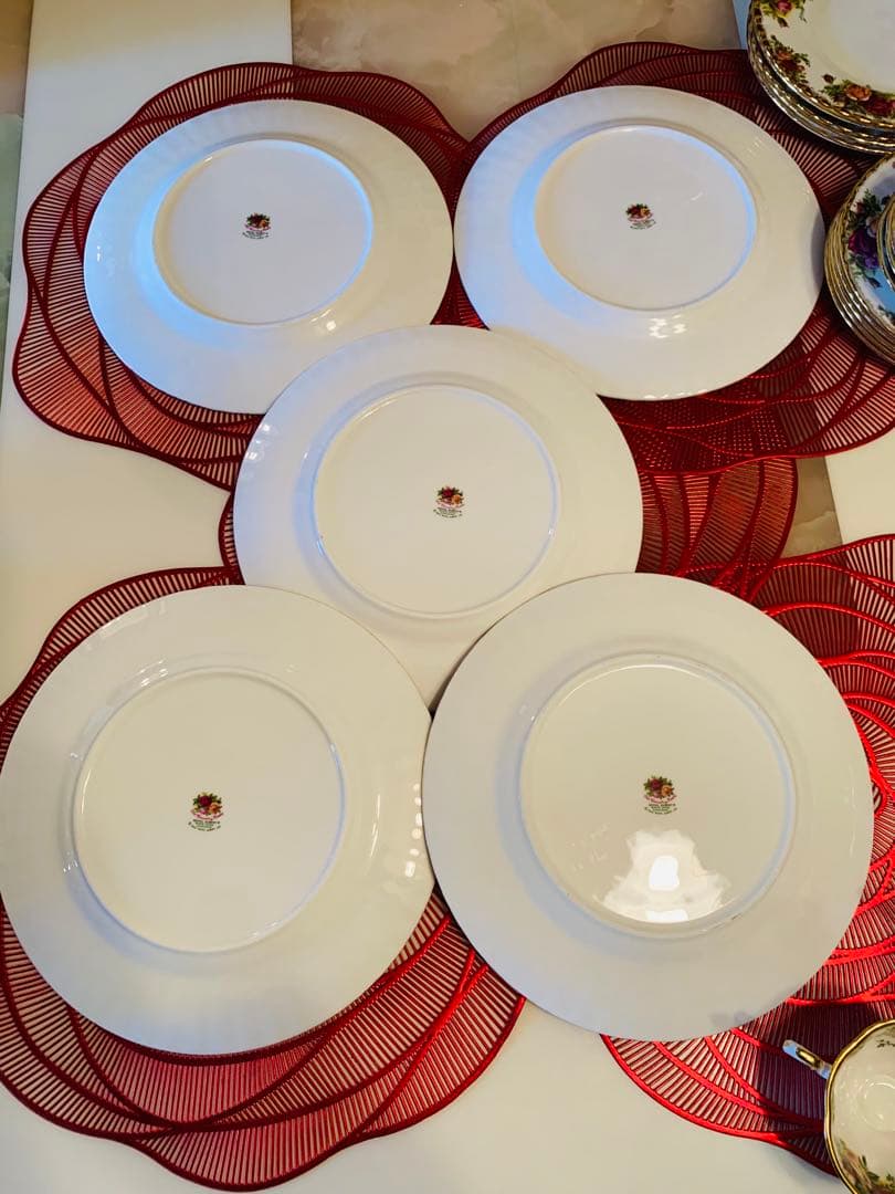   花柄金縁食器セット 25点 セット