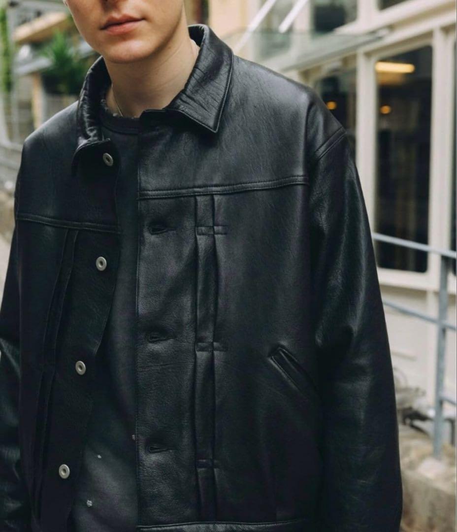 【完売品】JORNAL STANDARD ラムレザートラッカー 羊革　シボ革