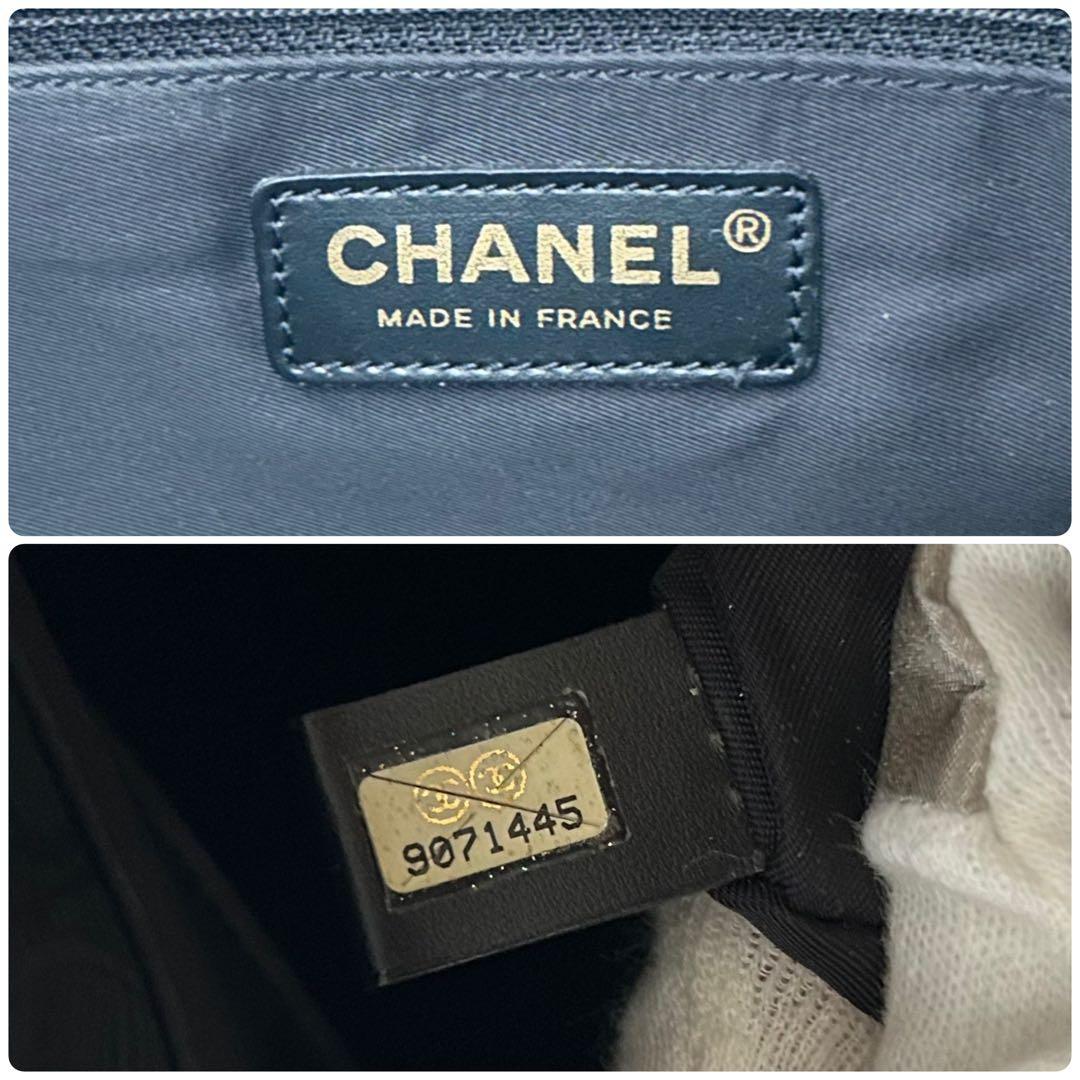 美品 CHANEL ニュートラベルライン トートバッグ ブラック