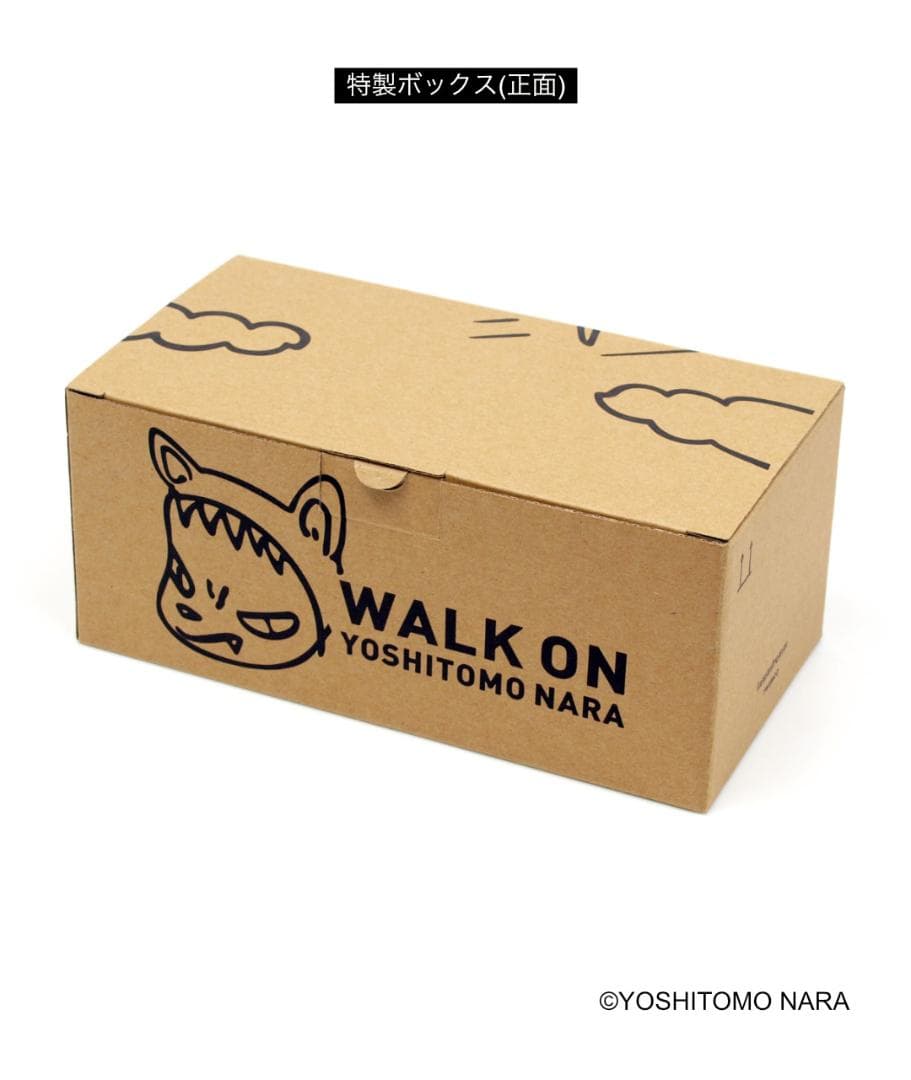 【新品／保証付き】奈良美智 パタパタクロック WALK ON ベージュ ギフト