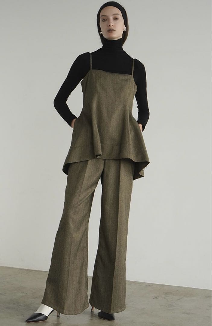 サロペット・オーバーオール・オールインワン CLANE PEPLUM BUSTIER ALL IN ONE