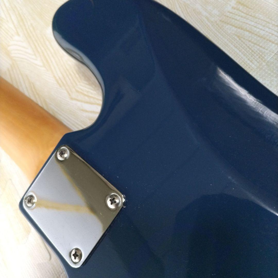 ダークブルー ジャズベーススタイルエレキベース
