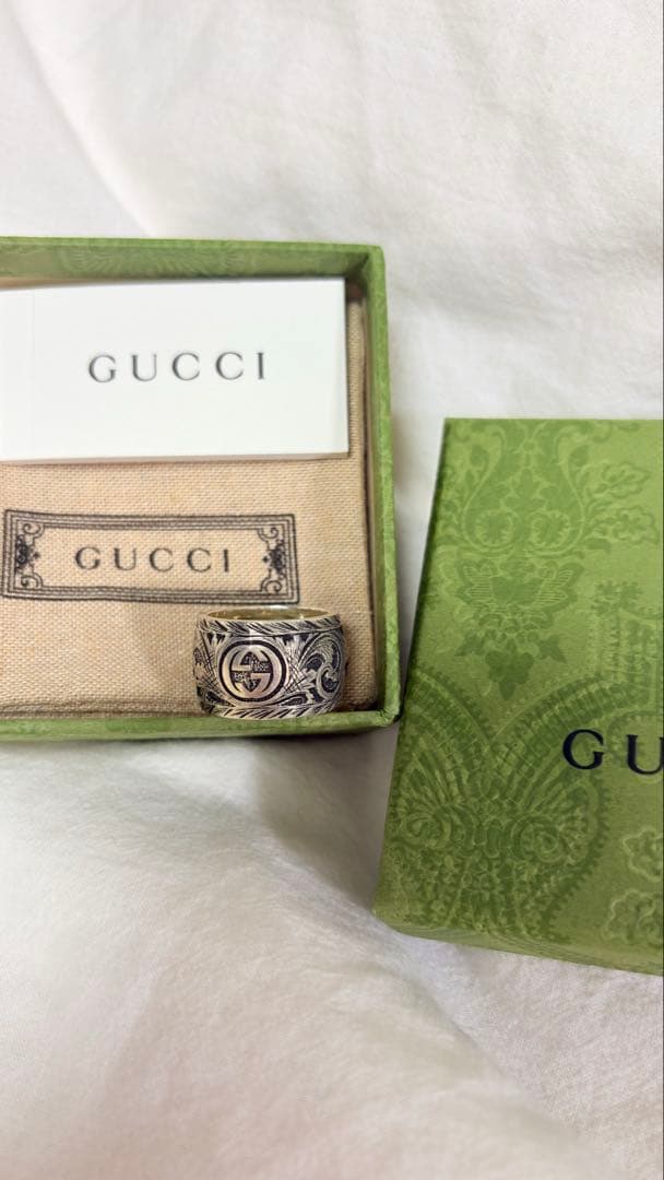 GUCCI タイガーヘッド　シルバーリング19号