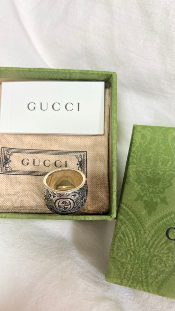 GUCCI タイガーヘッド　シルバーリング19号