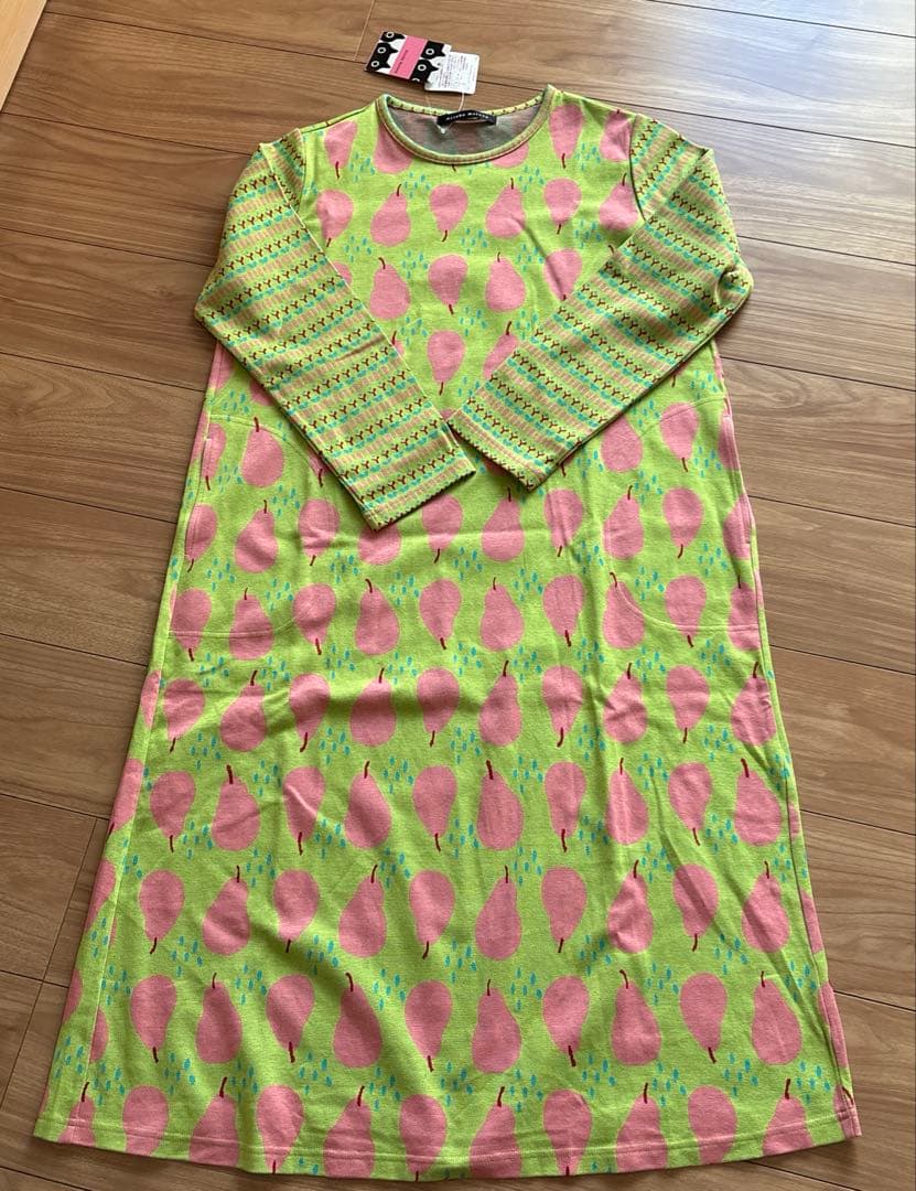 新品★ワコール　マタノアツコ ルームウエア　ワンピースM 洋梨柄