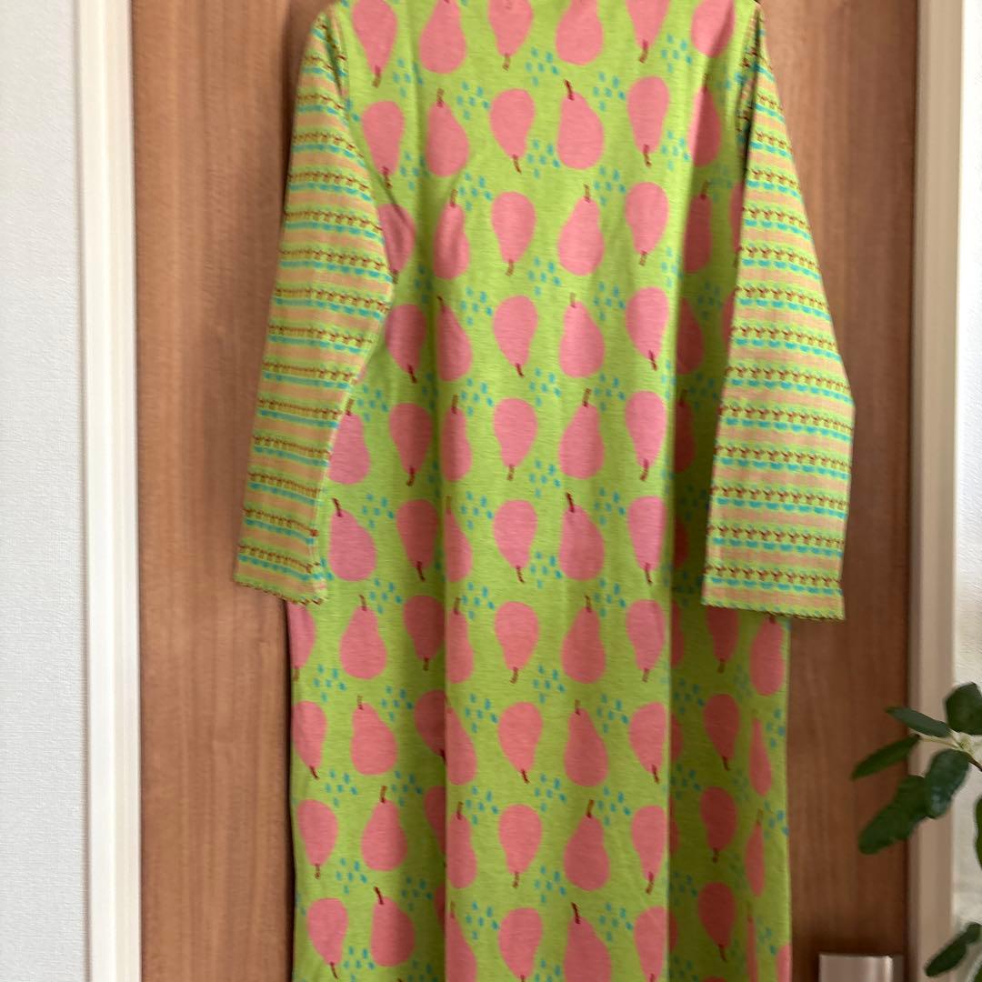 新品★ワコール　マタノアツコ ルームウエア　ワンピースM 洋梨柄