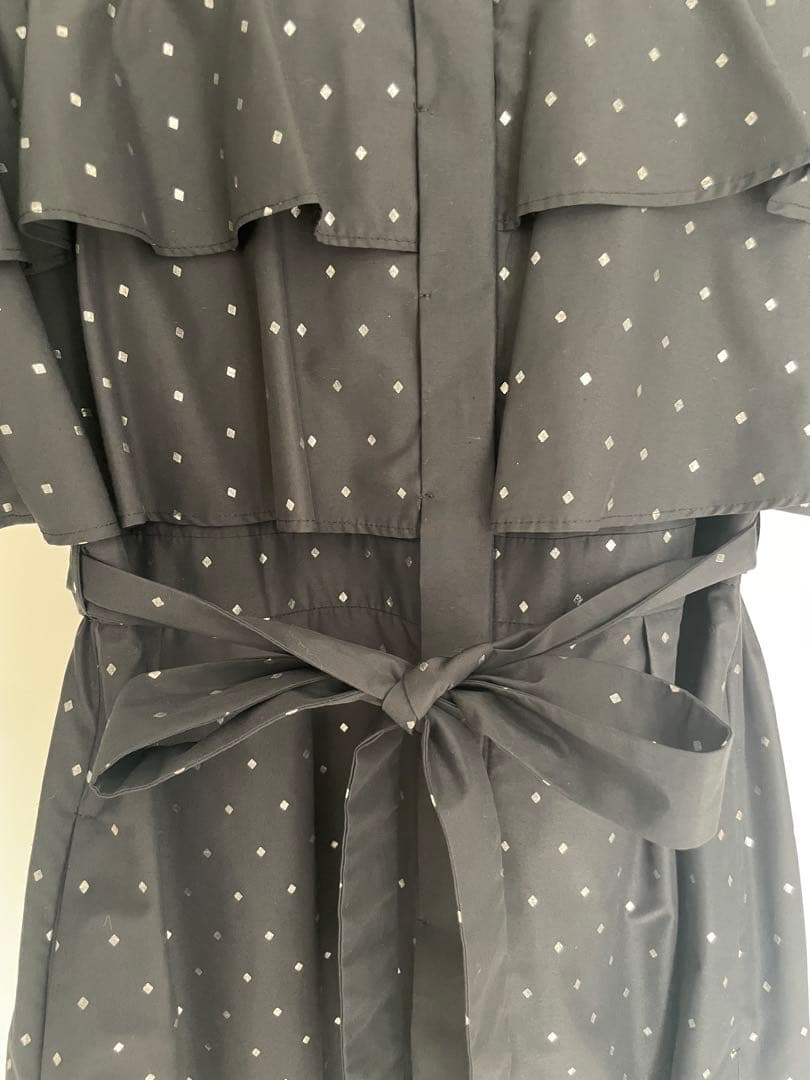 【美品】グレースコンチネンタル 箔ドットシャツワンピース