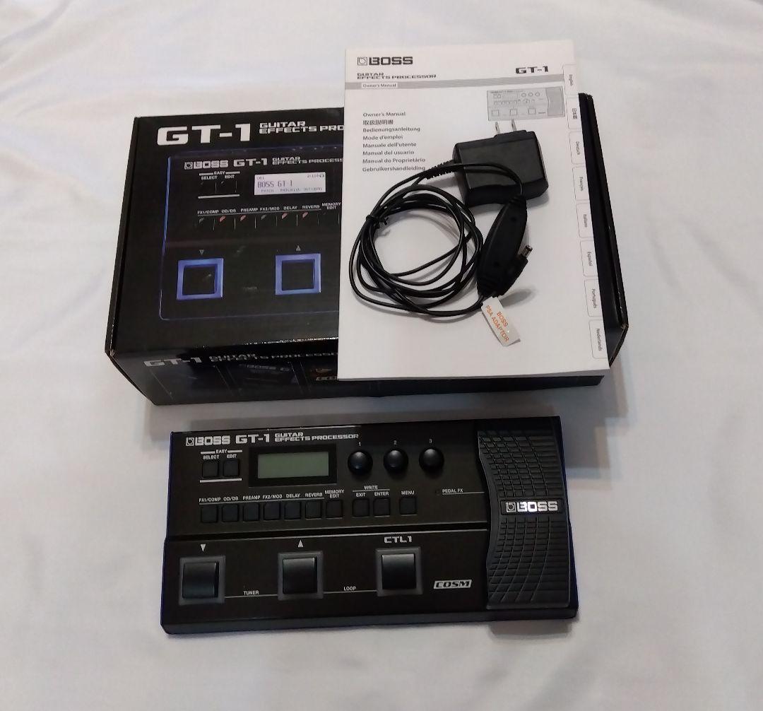 BOSS GT-1 ギターエフェクター　アダプター付き