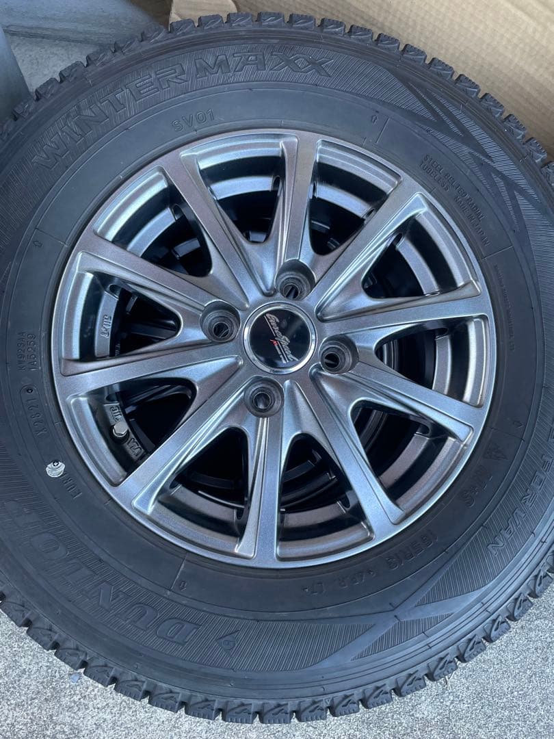 8 DUNLOP 165/R13 LT 6PR 2021年製 スタッドレス