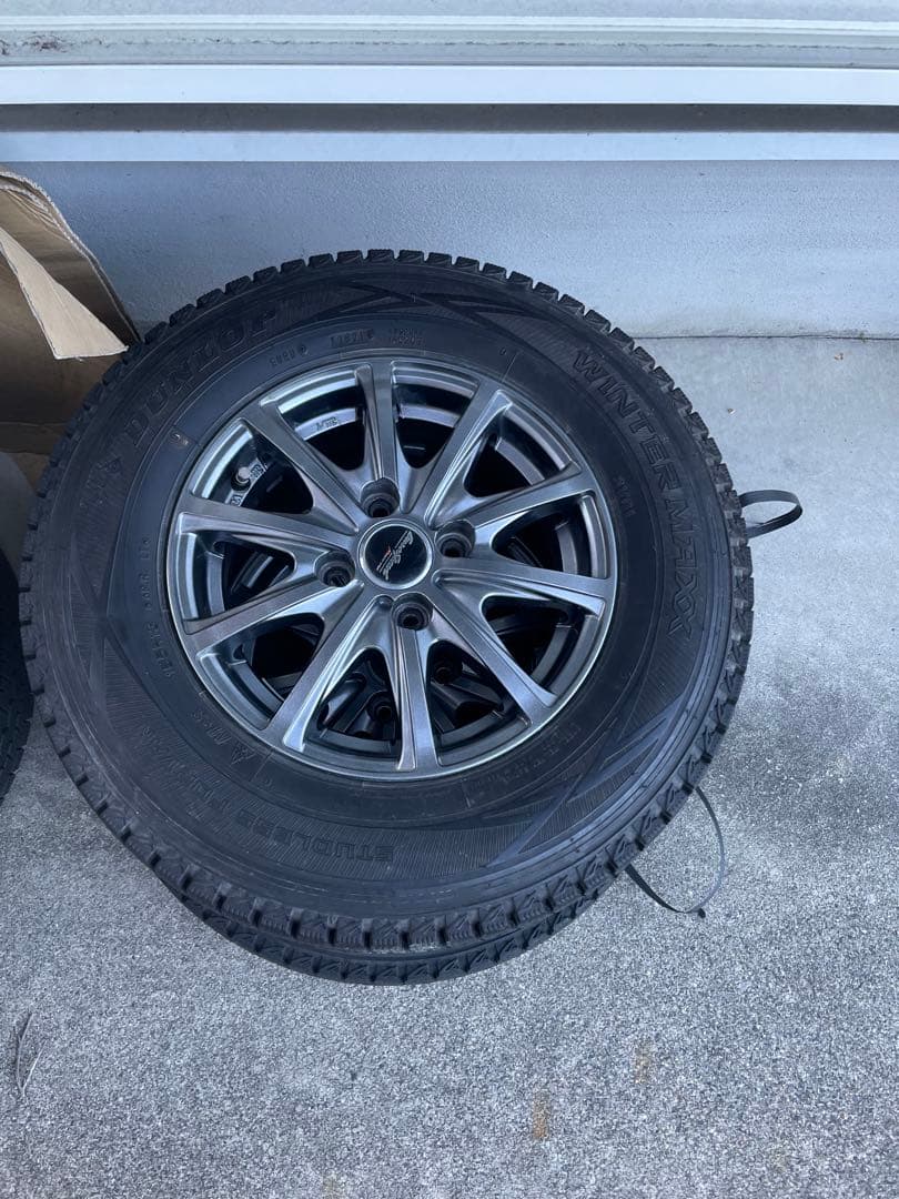 8 DUNLOP 165/R13 LT 6PR 2021年製 スタッドレス