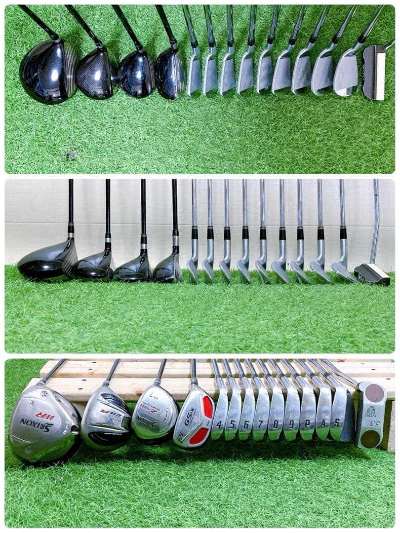 H9.スリクソン　初心者オススメ　メンズセットゴルフクラブ　14本 右利き