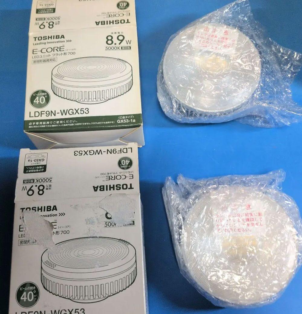 TOSHIBA E-CORE LDF9N-WGX53 8.9W 2個set