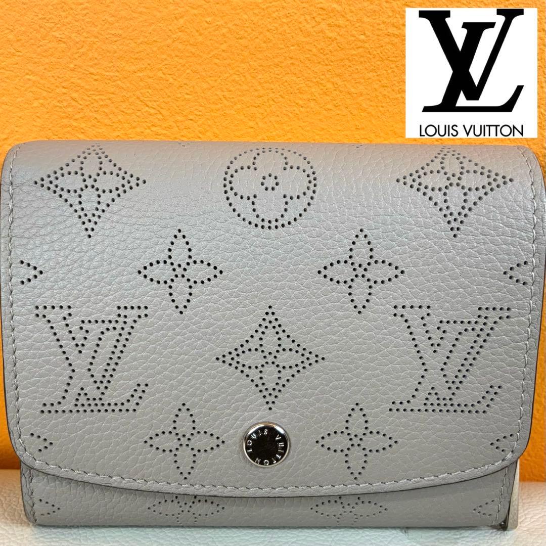 【美品】ルイヴィトン マヒナ ポルトフォイユイリスコンパクト 財布