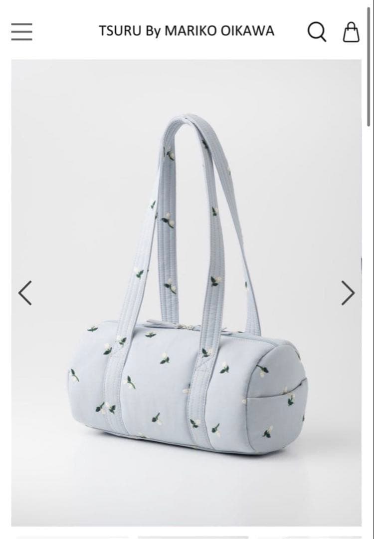 【新品未使用】TSURU BY MARIKO OIKAWAツルバイ刺繍バッグ