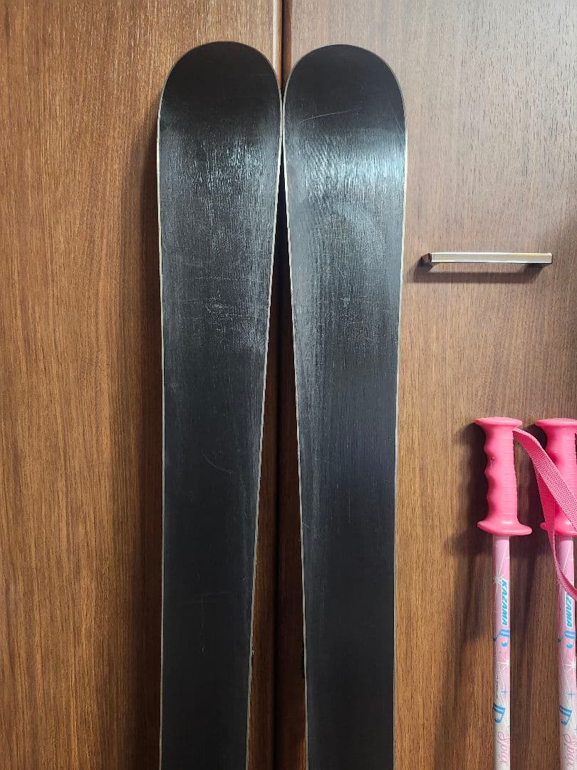 子供スキー4点セット スキー板124cm ブーツ21~22cm ストック90