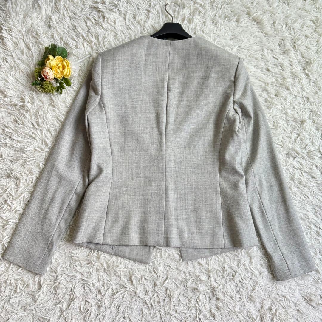 極美品♡セオリー セットアップ ノーカラー パンツ 2/M ライトグレー 近年物