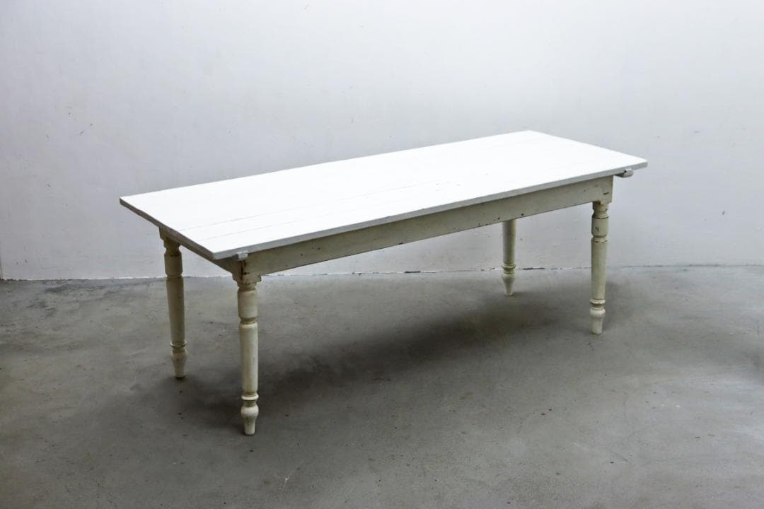 ヴィンテージ クラシカル ペイント ダイニングテーブル 作業台 コンソール