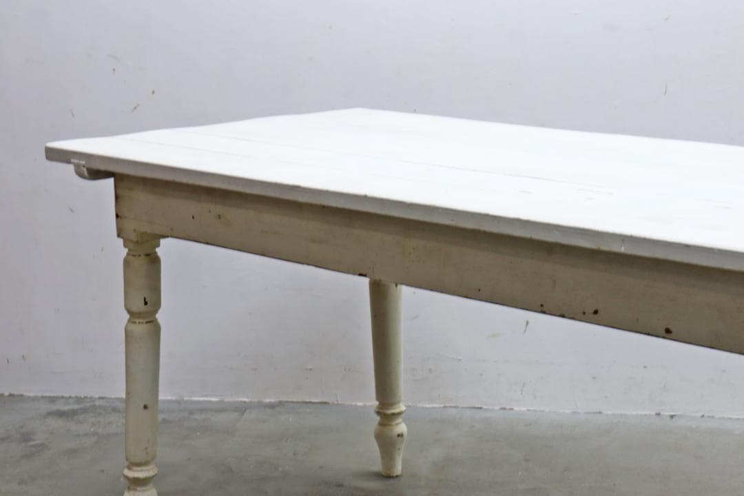 ヴィンテージ クラシカル ペイント ダイニングテーブル 作業台 コンソール