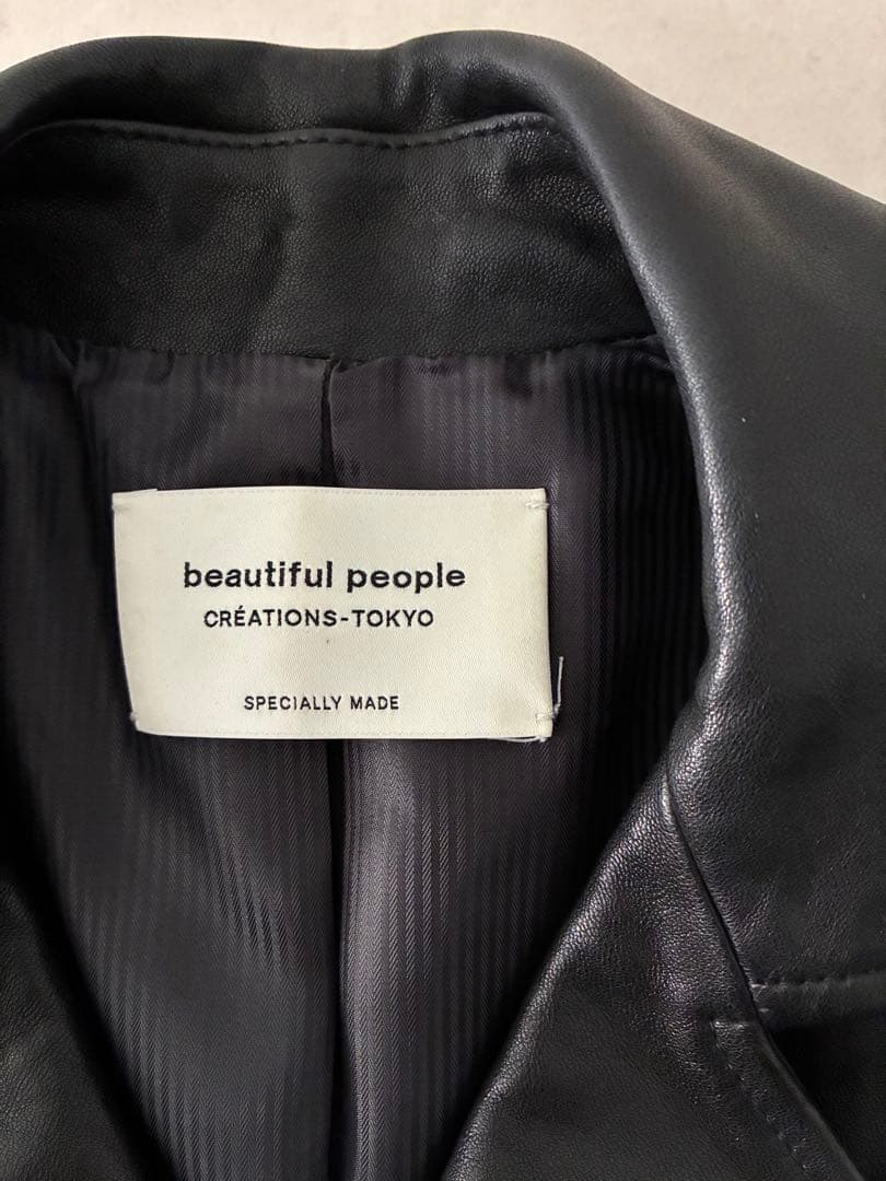 beautiful people × STUDIOUS 別注ライダースジャケット