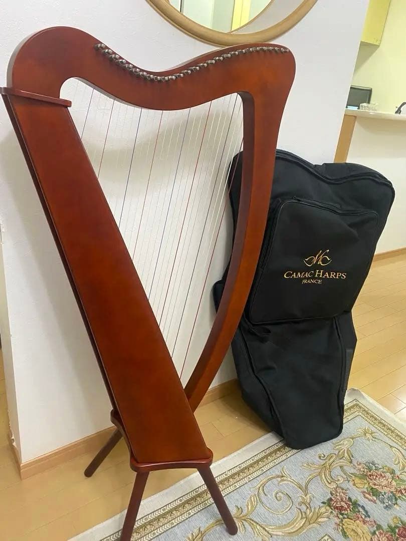 CAMAC カマック27弦 バルディックハープ マホガニー色