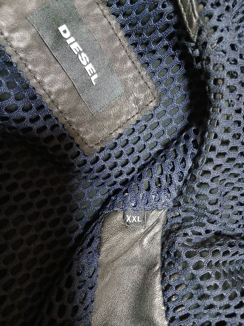 DIESEL　レザーフーディー　XXL