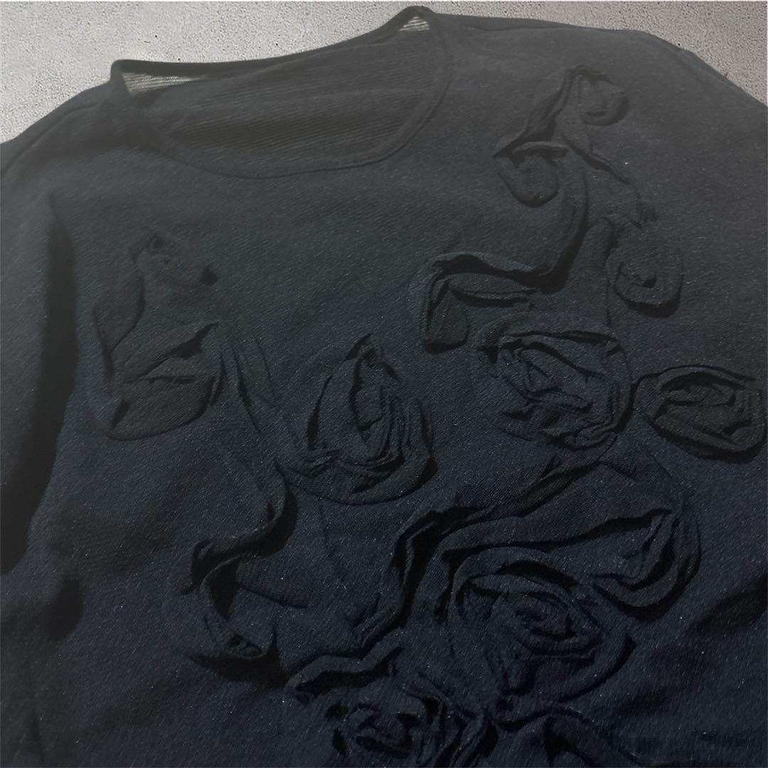 トップス cropped see-through top archive