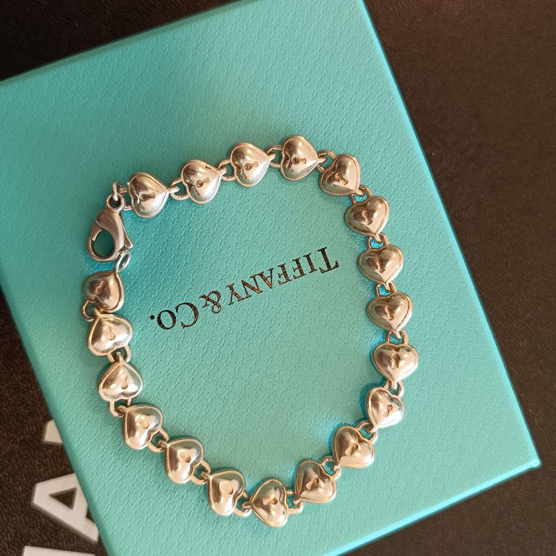 Tiffany & Co. ブレスレット　パフハート　ハートロック　シルバー