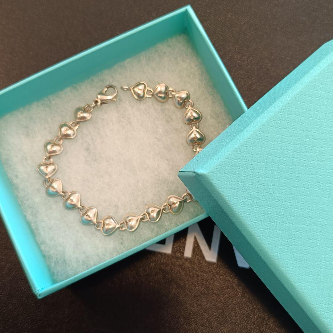 Tiffany & Co. ブレスレット　パフハート　ハートロック　シルバー