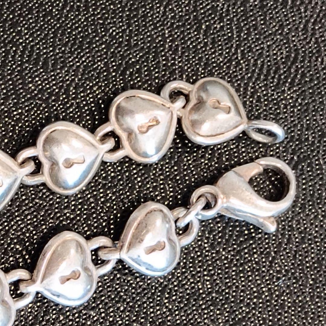 Tiffany & Co. ブレスレット　パフハート　ハートロック　シルバー