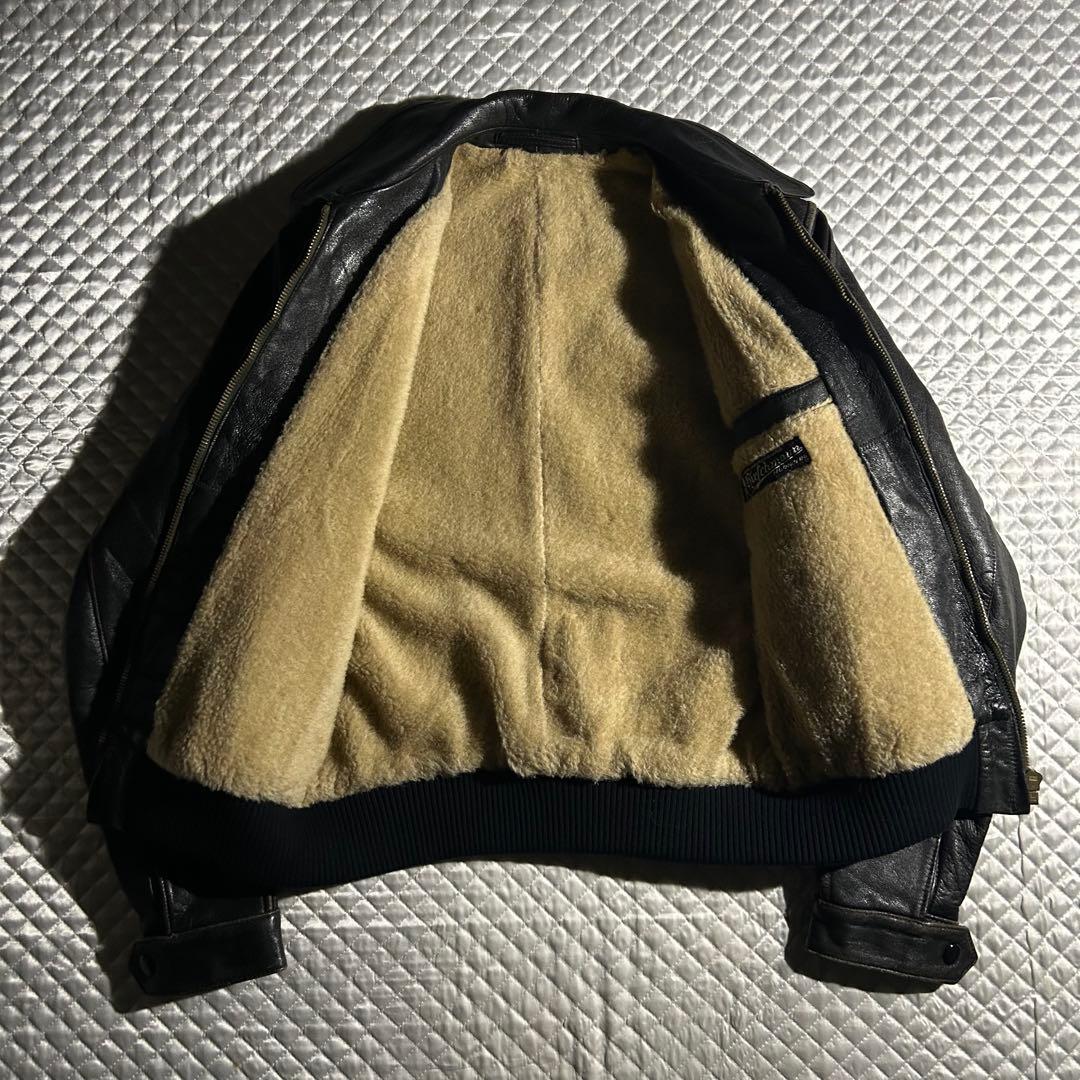 50s~60s VINTAGE ドイツ ジップシングルレザージャケット riri