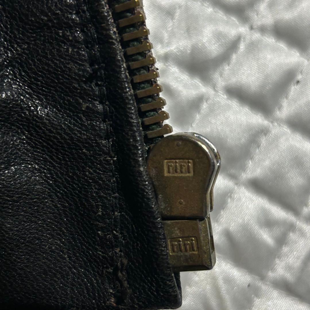 50s~60s VINTAGE ドイツ ジップシングルレザージャケット riri