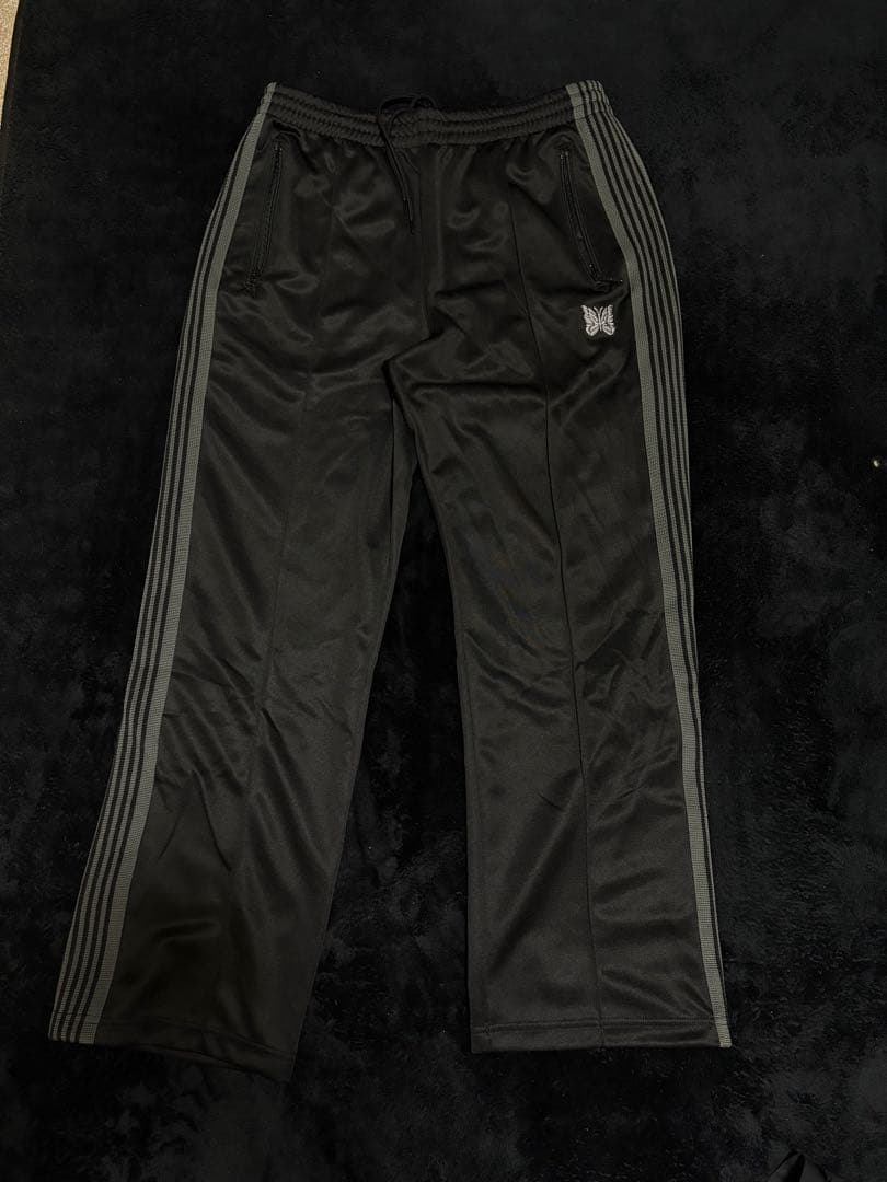 Needles ブラック＆グレー トラックパンツ