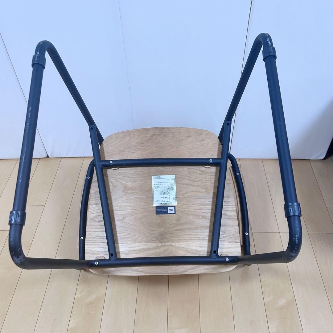 北欧　モリヨシFlo POKKYARMCHAR ナラ材　アーム付　天然木アイアン