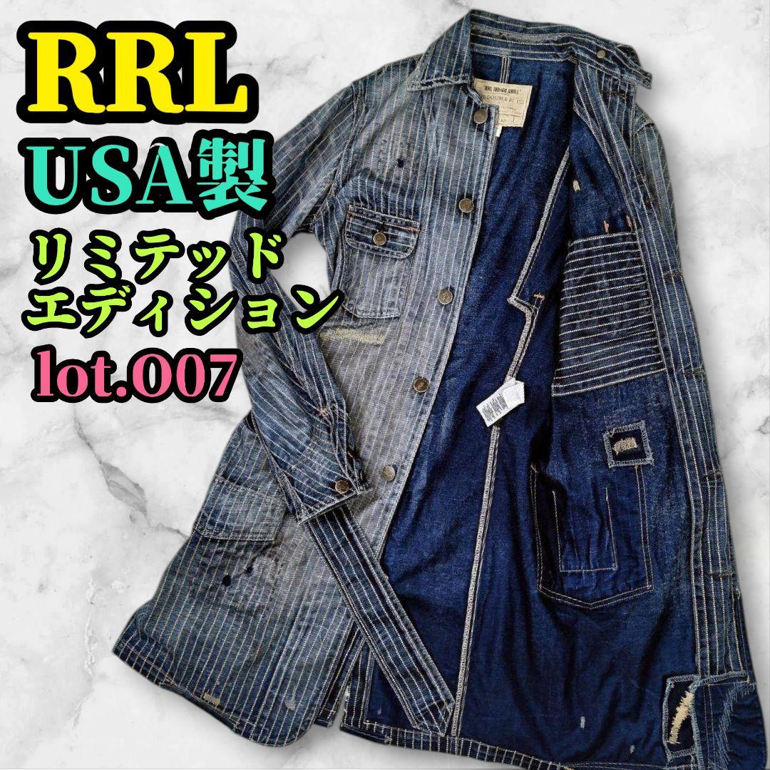 RRL USA製 ウォバッシュワークトレンチコート デニム ストライプ O07
