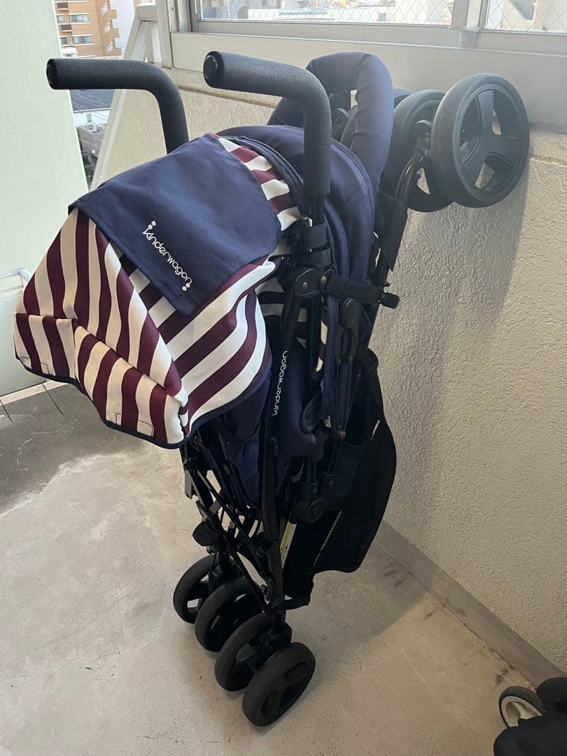 【2人乗りベビーカー】キンダーワゴンDUOシティHOP 日本育児